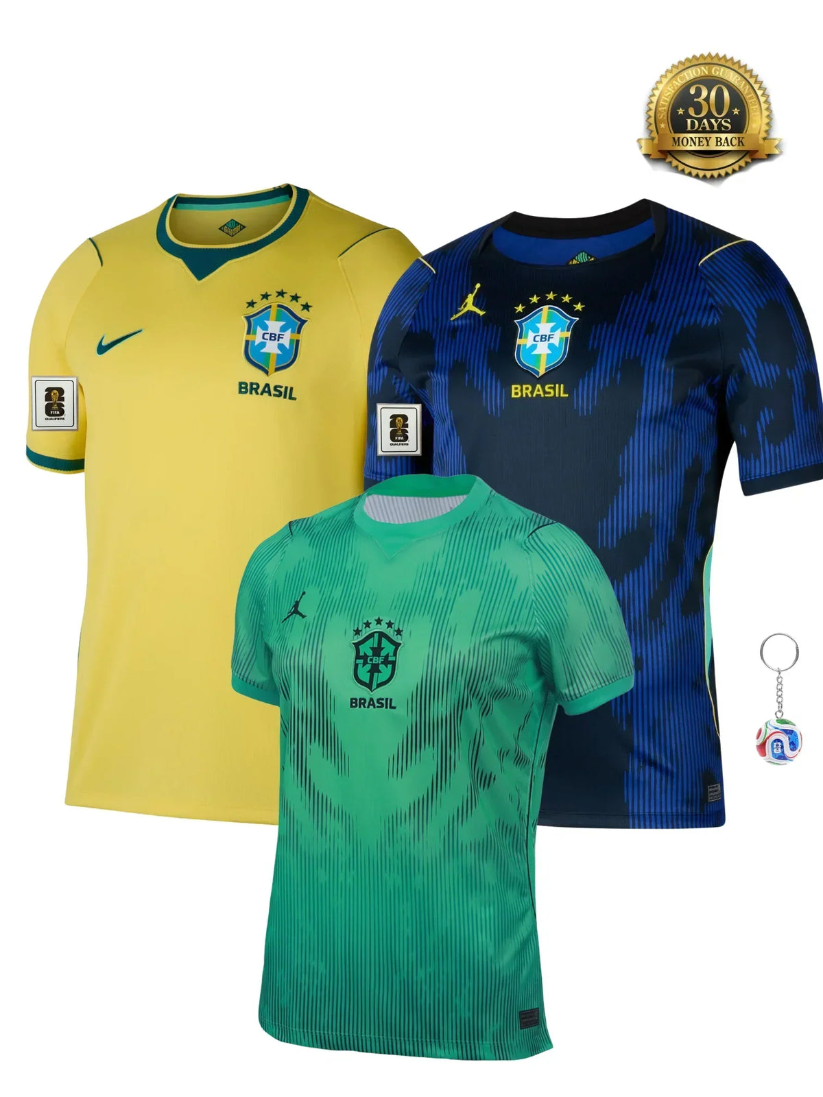 Kit Brazil Home + Away + Goalkeeper World Cup 2026