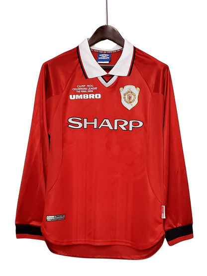 Manchester United Retro Jersey home 1999/00 -  Long Sleeve