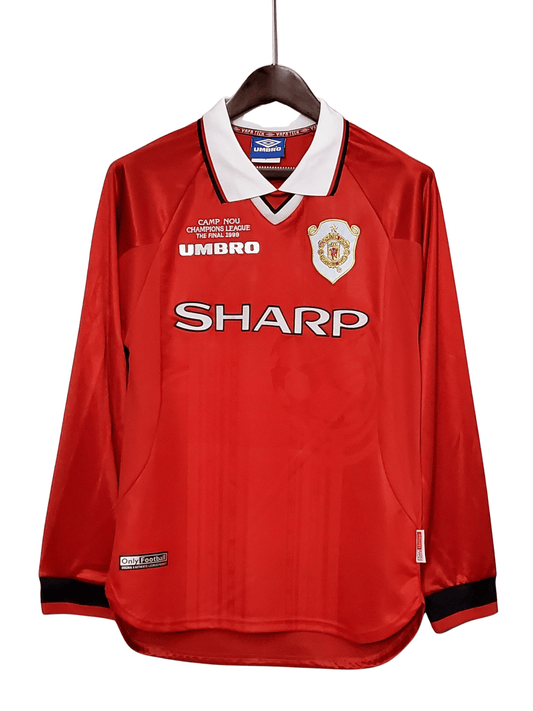 Manchester United Retro Jersey home 1999/00 -  Long Sleeve