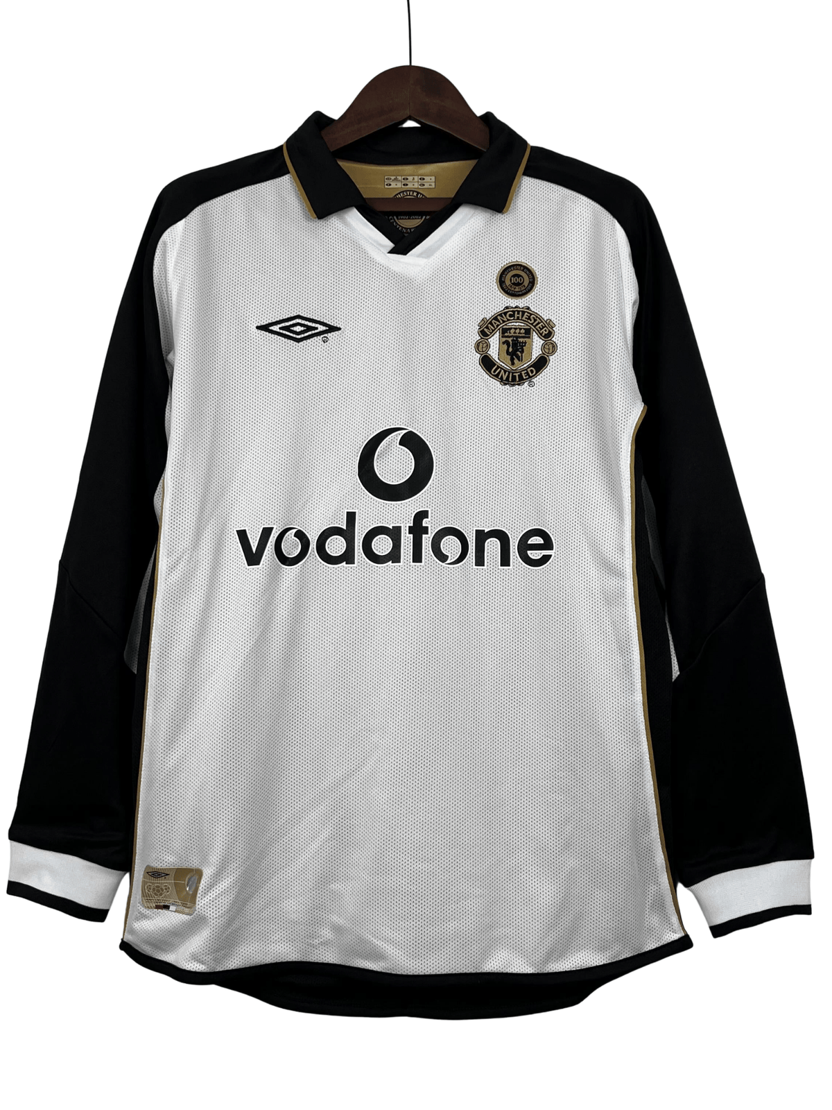 100th Anniversary Manchester United Retro Jersey home 2001/02 - Long Sleeve
