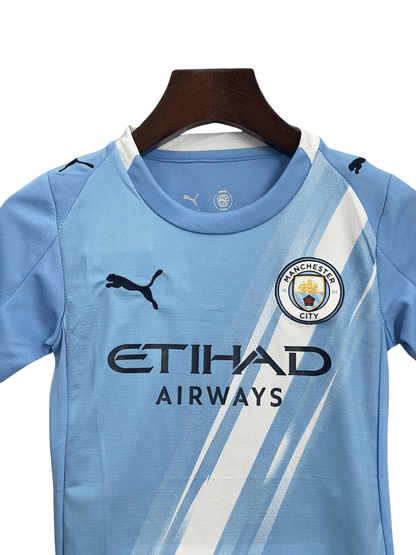 Manchester City 2025/26 home Kit Kids