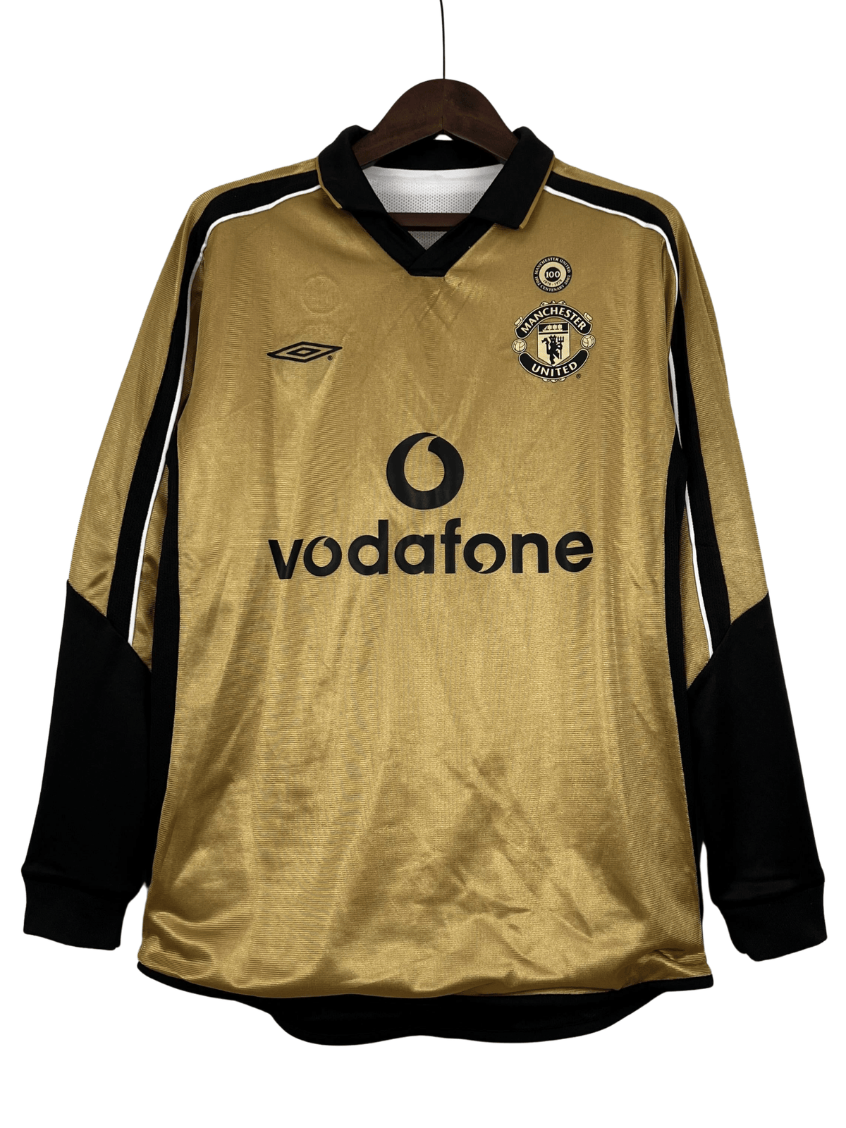 100th Anniversary Manchester United Retro Jersey home 2001/02 - Long Sleeve