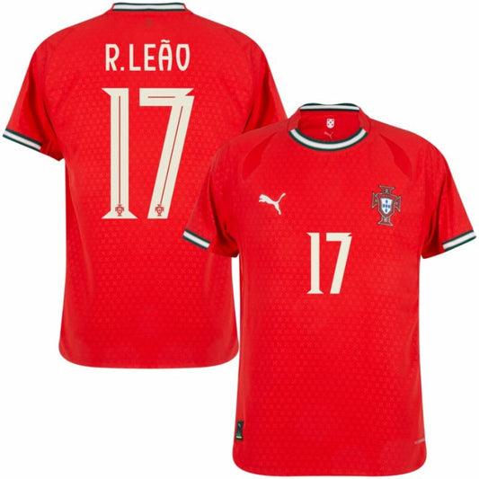 Portugal R. Leão 17 Home Fan Jersey 2024/25
