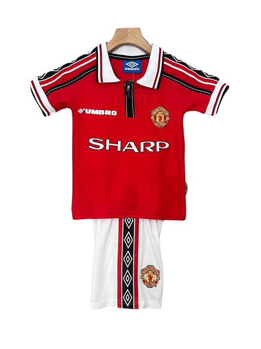 Kids Manchester United Home Kit 1999/2000 - Retrﾃｴ