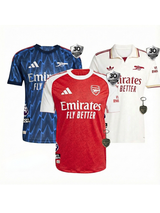 Combo Arsenal 3 Jerseys 25/26 for $109.90 Free Shipping Worldwide