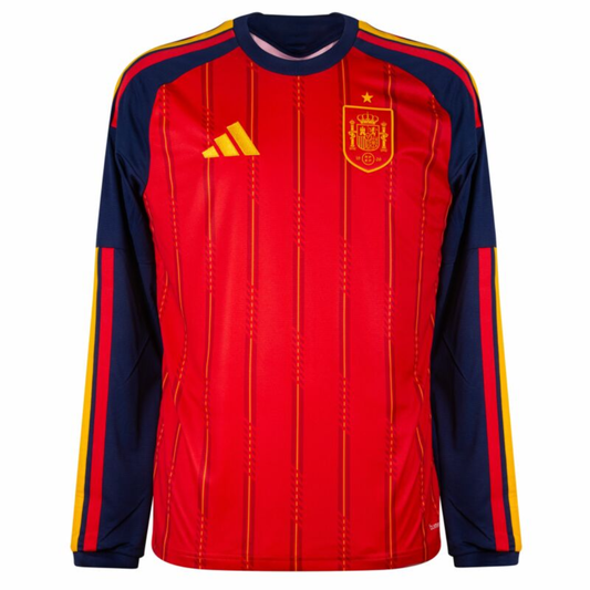 Spain Home Fan Long Sleeve Shirt 2026-2027
